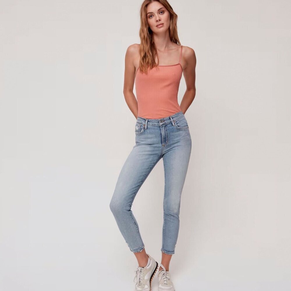 AGOLDE Sophie Mid Rise Crop Skinny Jean Size 26‎
